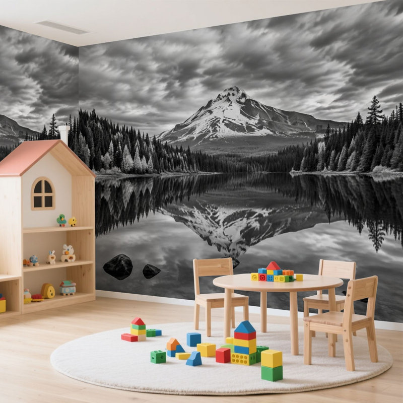 Murale auto-adhésive moderne pour la chambre à coucher Peel and Stick L 100 po x l 144 po