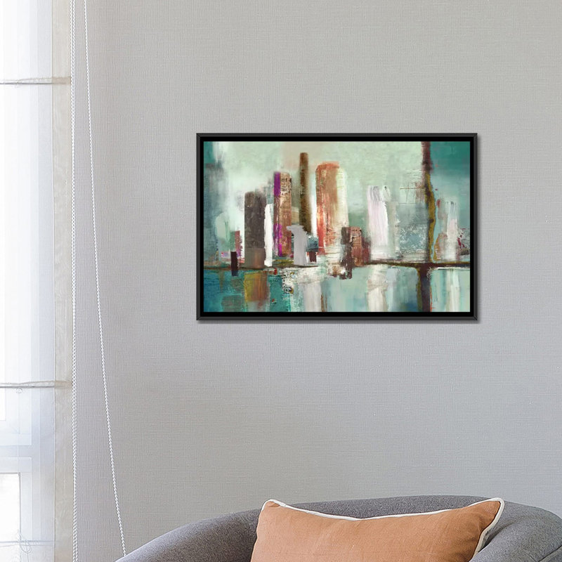 « illumination i », impression sur toile, H 18 po x l 26 po x P 1,5 po, Toile avec cadre noir, Pas de tapis