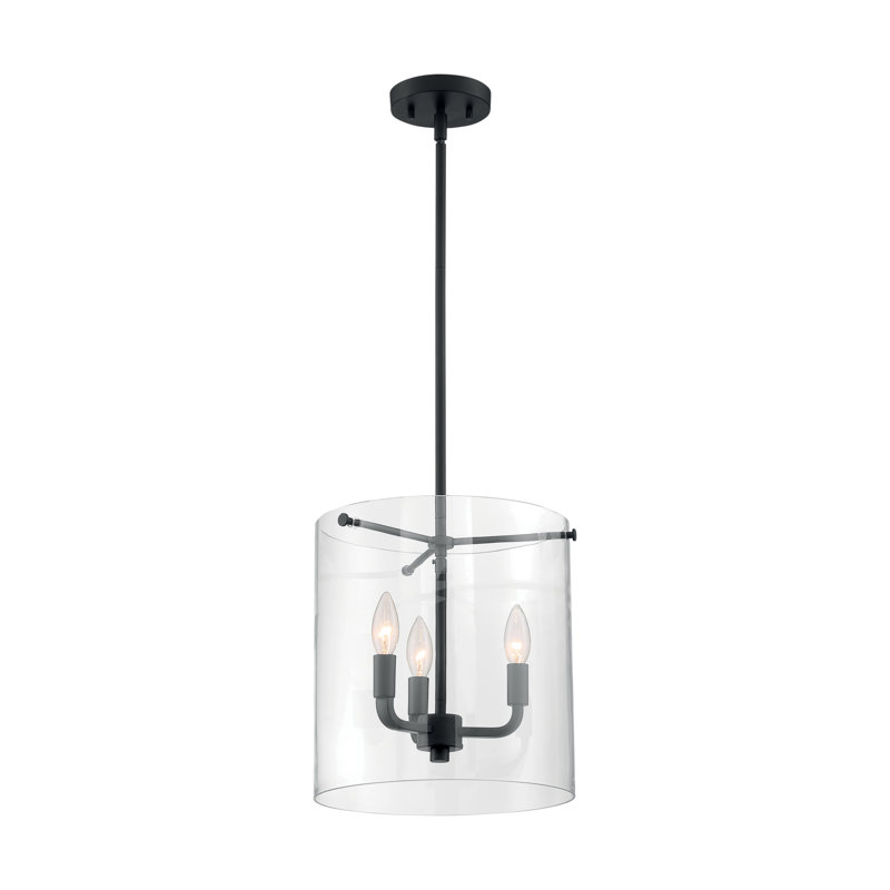Barines 3 - Light Lantern Pendant, Matte Black