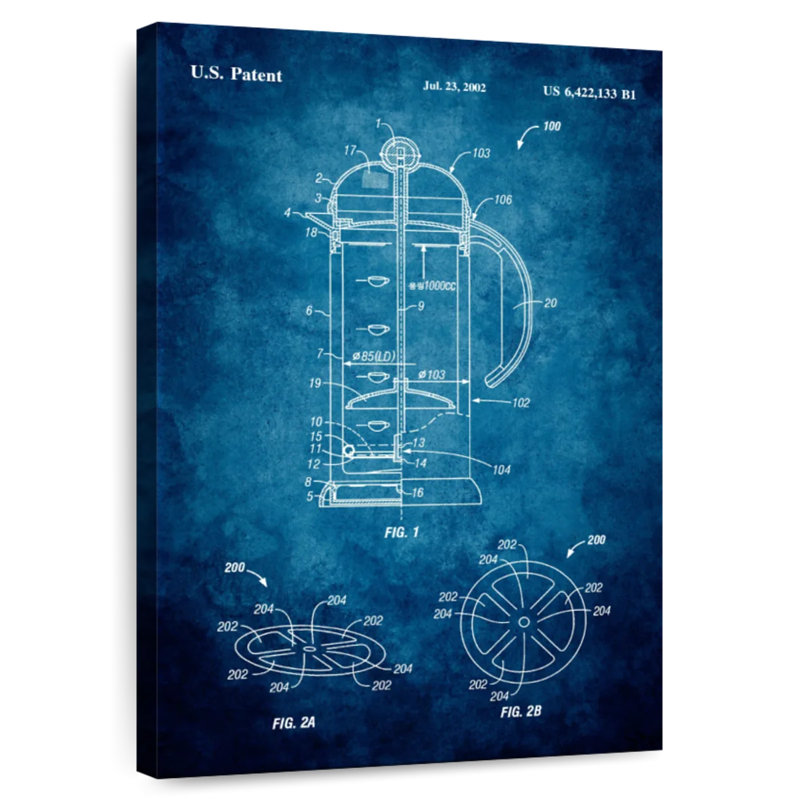 Cafetière French Press Blue Kynaat
