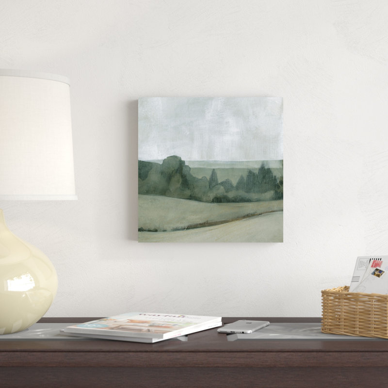" Soft Evening Landscape I " by Emma Caroline Painting Print, 12" H x 12" W