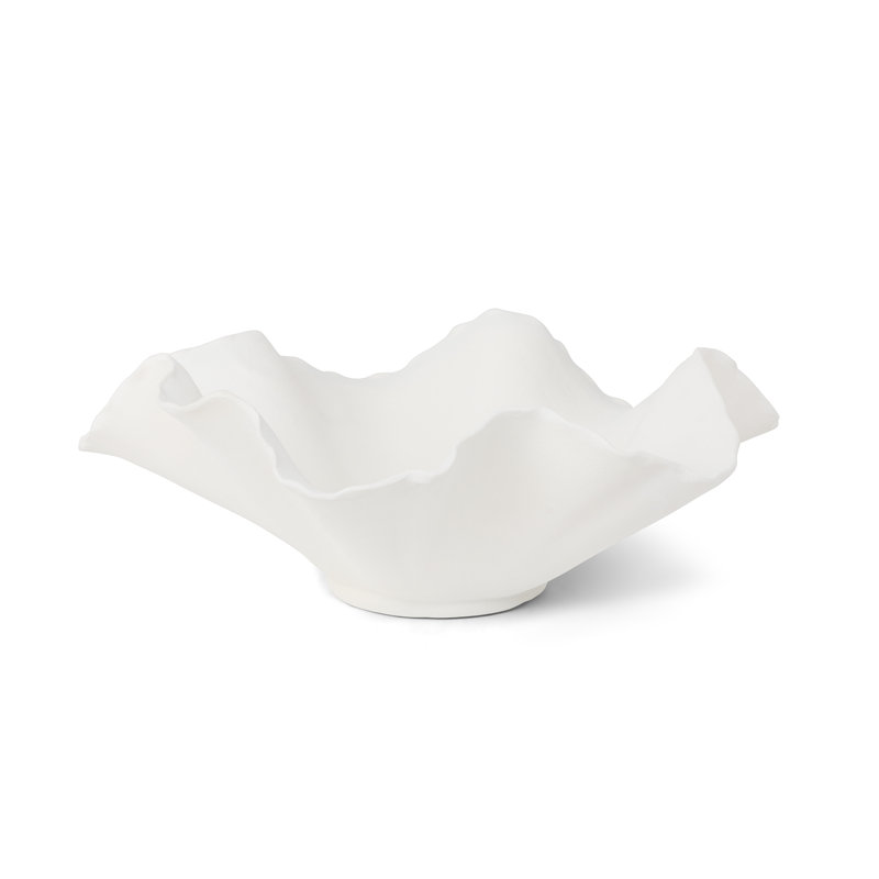Bloom Bowl, Large, Earth Brown, Large, Matte White