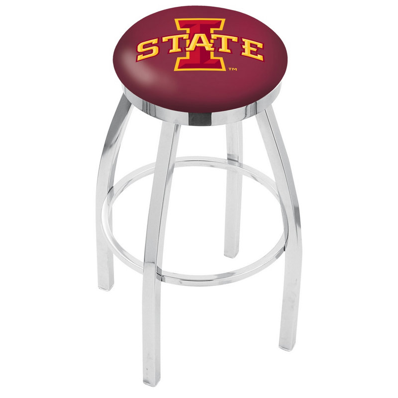 Tabouret tournant 36 "NCAA, Iowa State, Chrome