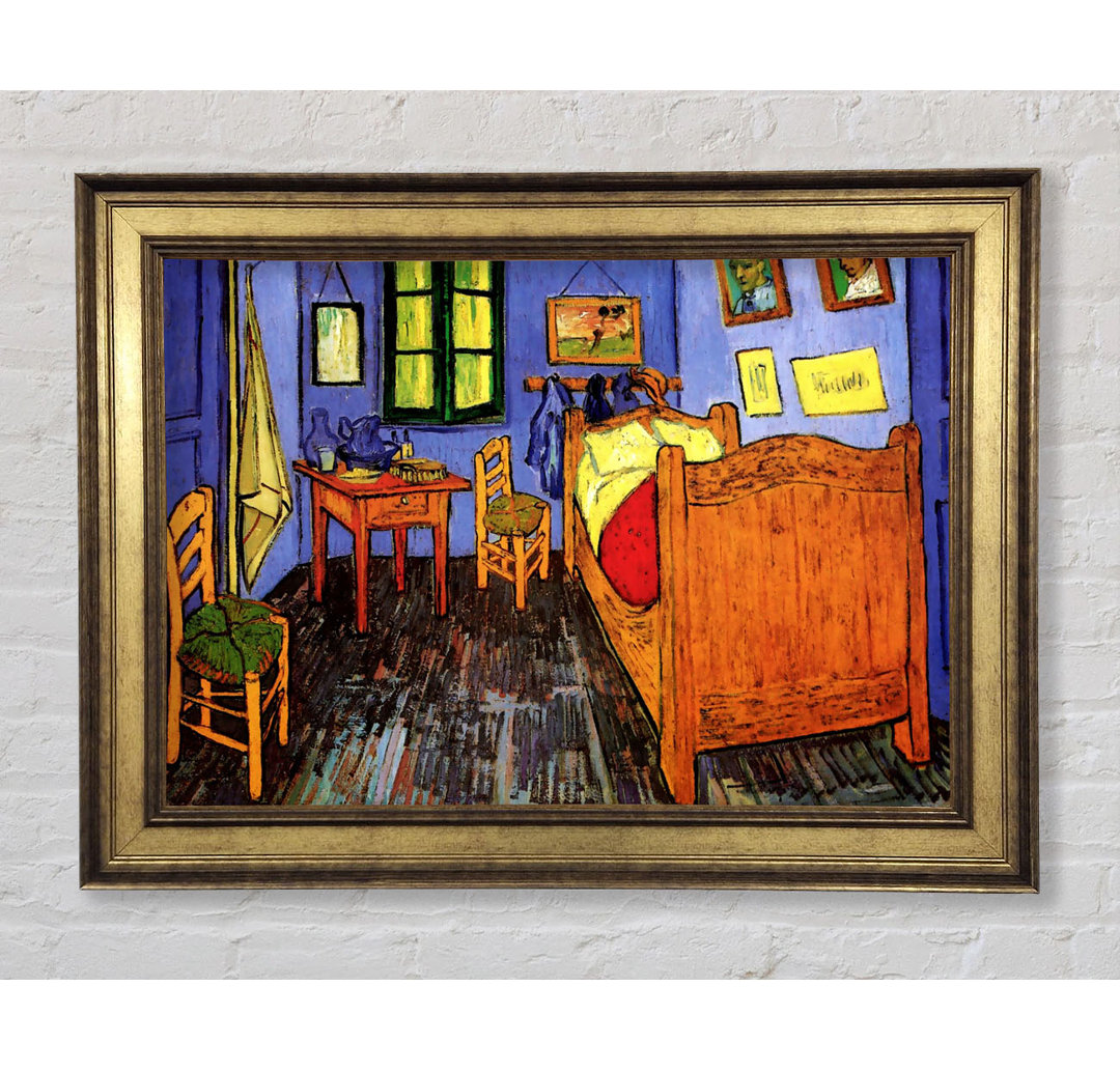 Vincents Schlafzimmer in Arles von Van Gogh 6 - Druck