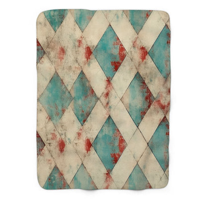 Rustique rétro - couverture Sherpa de qualité supérieure 1 pièce