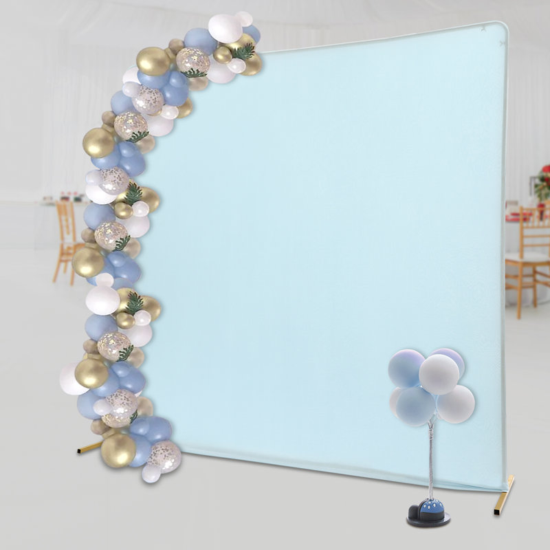 Fond de mariage avec housses, Or / Bleu, H 78,72 po x l 78,72 po x P 19,68 po