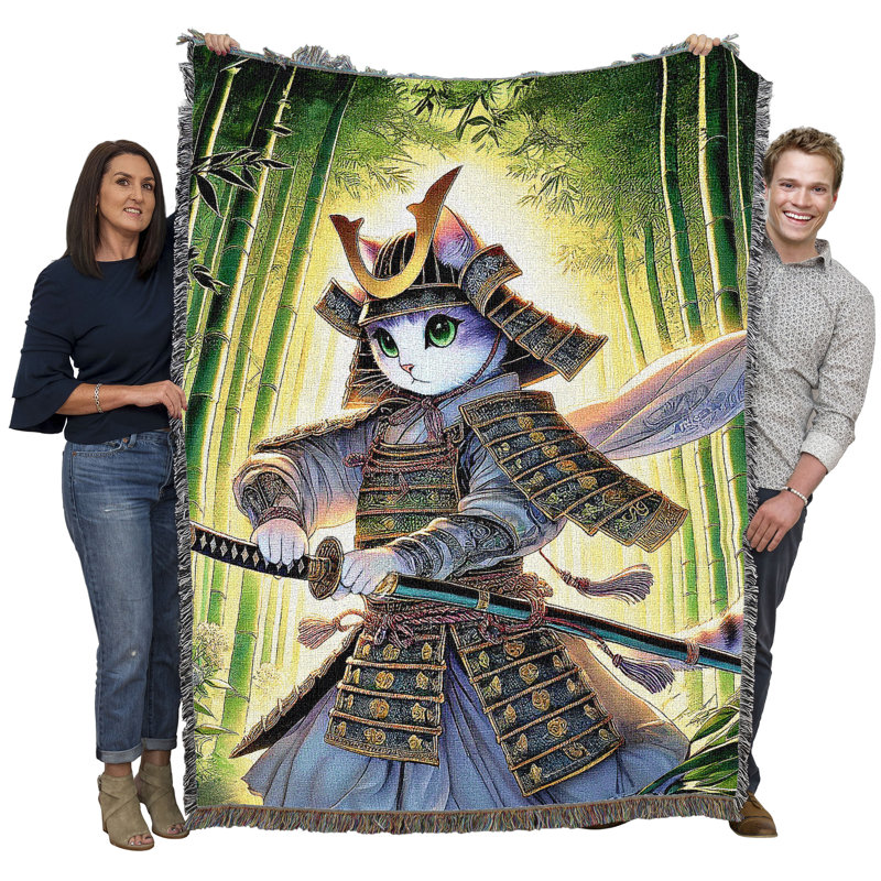 Jeté en coton Pure Country Weavers, Samouraï