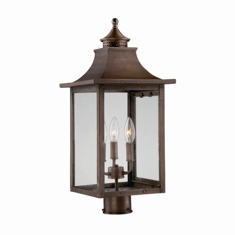 Dillion Beveled Lantern Head, Copper Patina