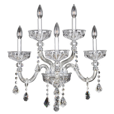 Clovio 5 LT Chrome/Clear Wall Sconce Allegri