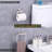 Brushed SUS304 Stainless Steel Bathroom Hardware Set - 2-Piece Shower Accessories With Toilet Paper Holder And Towel Ring, Contemporary Style-113406200