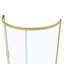Ensemble de douche de coin rond en or brossé L 40 po x l 40 po x H 72,83 po Breeze