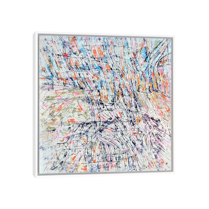 Kaiso - Print on Canvas, White Framed, 93.98 cm H x 93.98 cm W