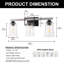 Adwait 3 - Light Dimmable Vanity Light