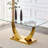 Plouffe Glass Top Metal Base Dining Table-1324265955