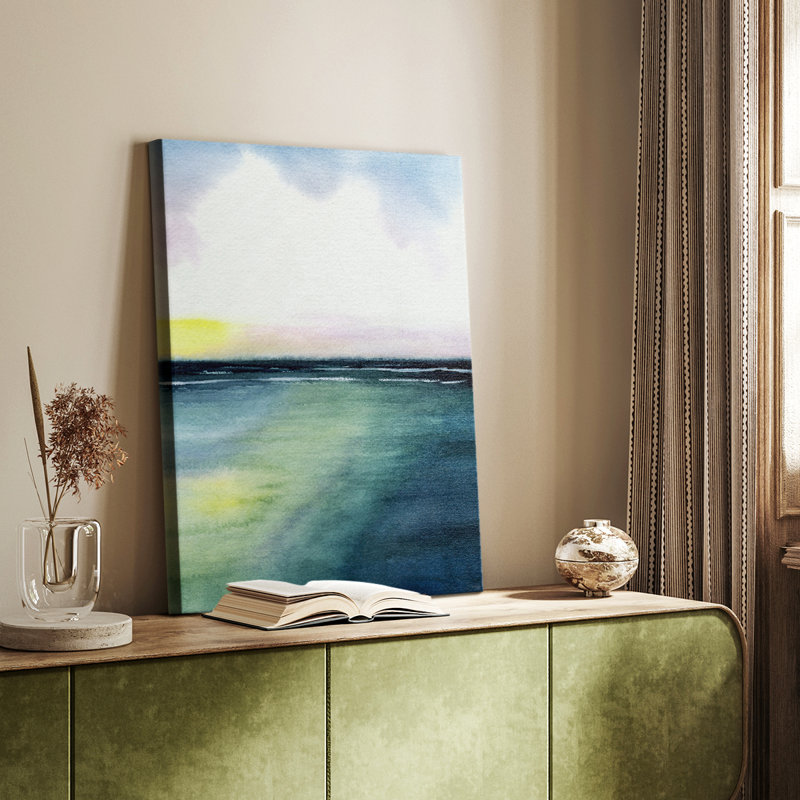 Sherbet Sunset Diptych II - galerie sur mesure Cavas, H 36 po x l 24 po