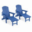 Méridienne de jardin pliable de style ferme Adirondack avec dossier réglable pour le jardin extérieur et le balcon, 2 pièces-130036497-130036500