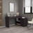 Upton L-Shape Home Office Desk, Studio, Bedroom, Library, Study Table, Work, Black