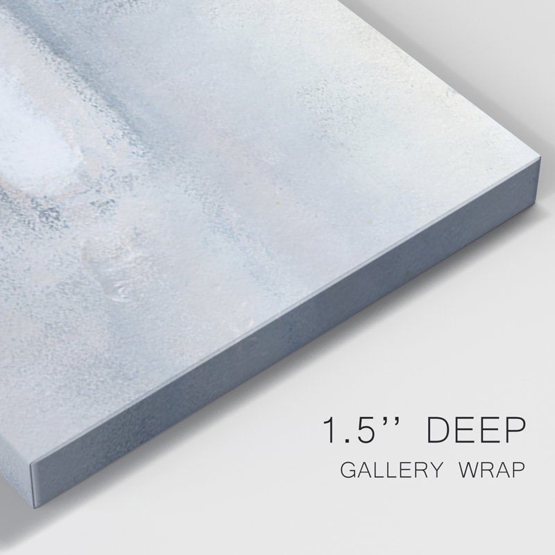 Fogscape I - Toile tendue avec châssis de qualité supérieure - prête à être accrochée, H 12 po x l 24 po x P 1 po