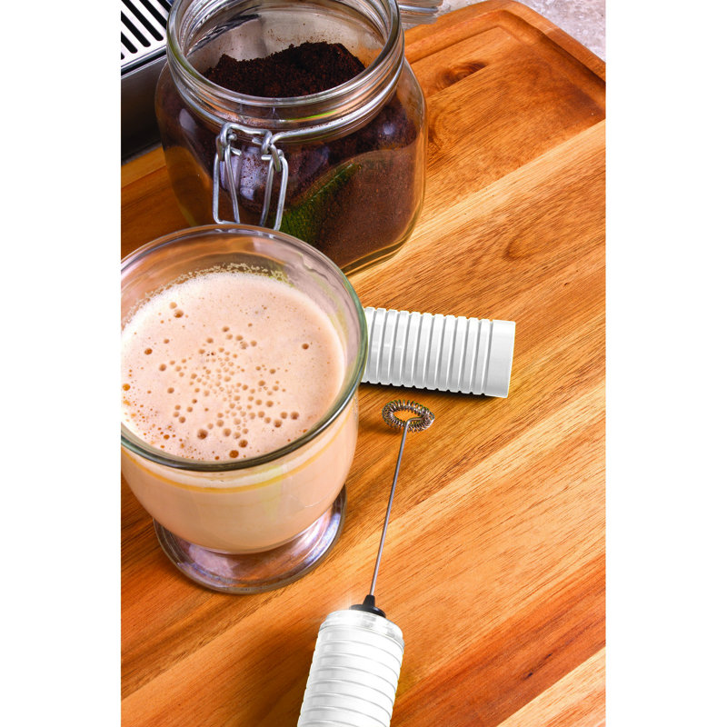 Mousse à lait portatif à cuisine euro, Blanc