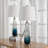 Aislin 28.75" Gradient Blue Bedside Table Lamp Set