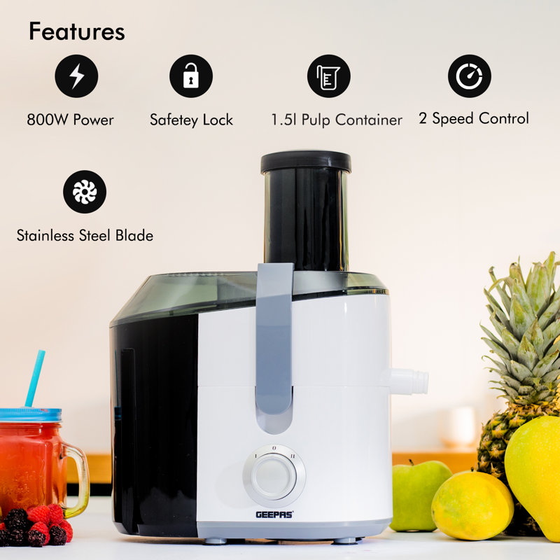 Geepas 800W 2 Speed Electric Centrifugal Juicer