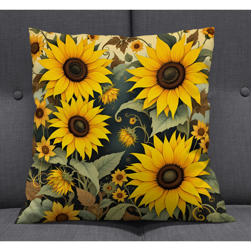 Coussin décoratif, Polyester, H 16 po x l 16 po