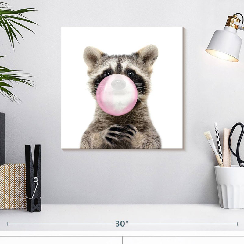 Crowle Bubble Gum Raton laveur, H 16 po x l 16 po