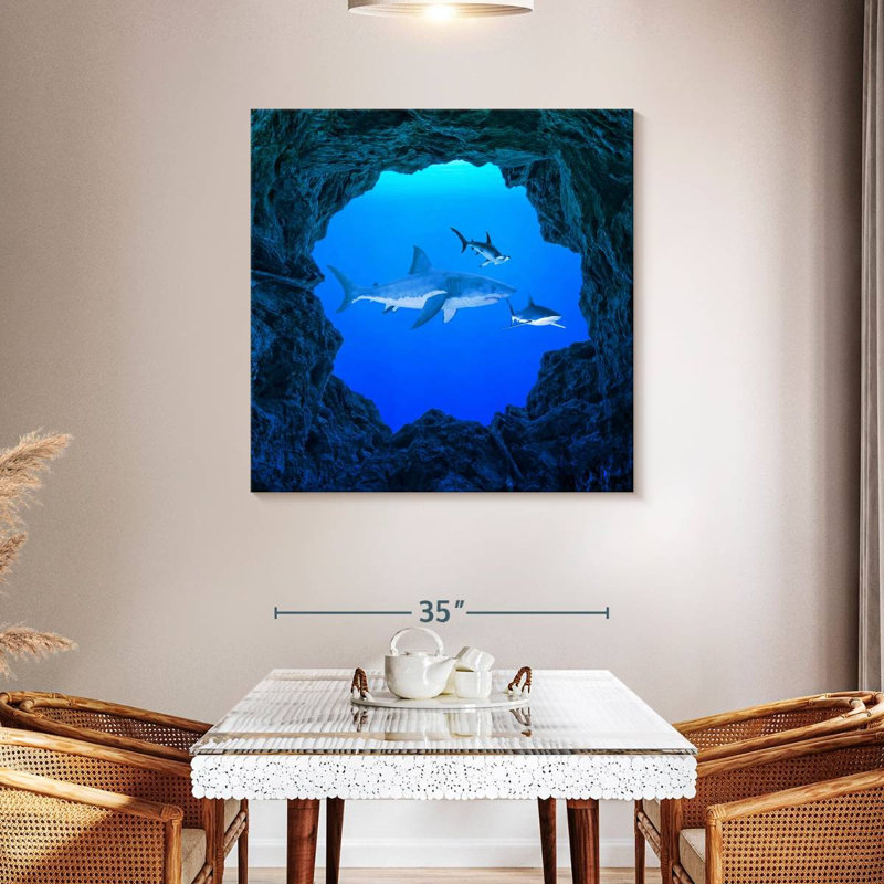 Brampt Sharks Ocean Hole, 39" H x 39" W
