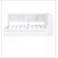 Lit de jour simple avec lit gigogne, armoires de rangement et ports USB-1199446878