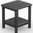 Outdoor Small Square Side Table Patio End Table With 2 Layer, - Grey