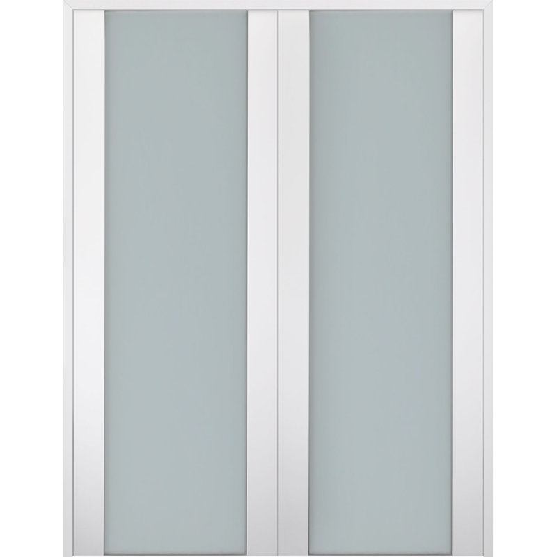 Porte française Smart Pro H3G en bois manufacturé massif, 35,5 po x 79,38 po, Gauche