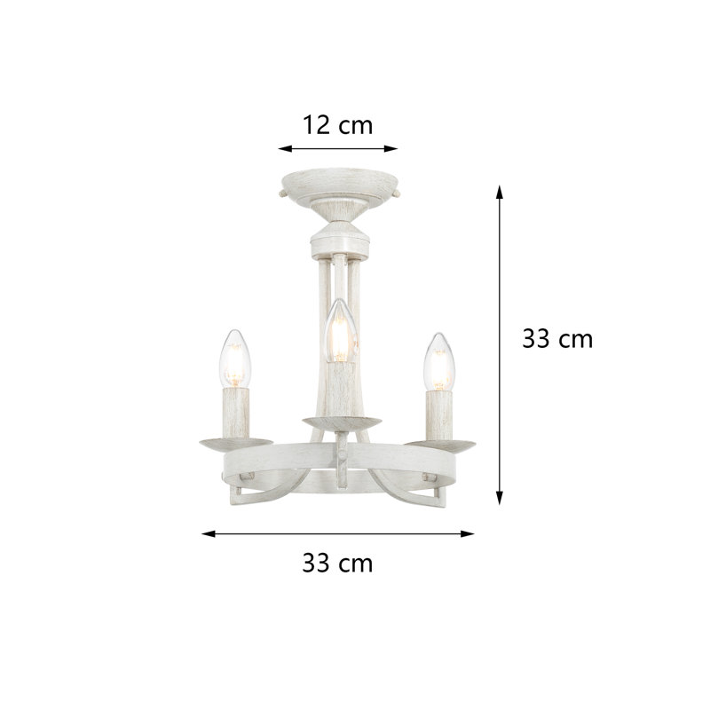 3-Light Farmhouse chandelier