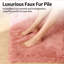 Tapis de salon en fausse peau de mouton rose Lush-2132637835