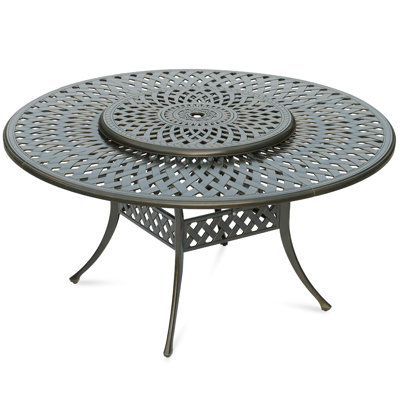 Cast Aluminum Rotating Dining Table