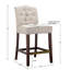 Tabouret de comptoir touffeté
