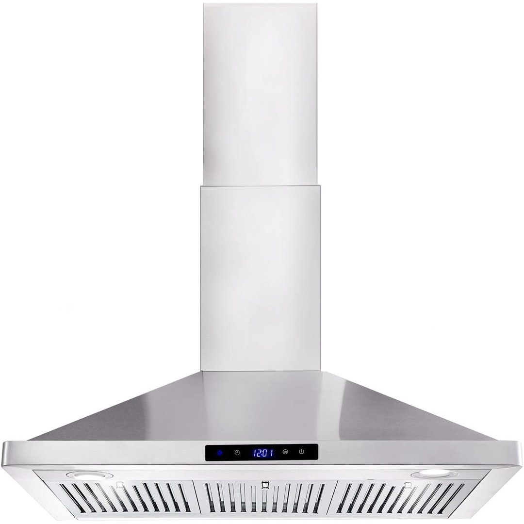 SNDOAS 36" Stainless Steel 700 CFM Convertible Wall Range Hood with Baffle Filter SNDOAS