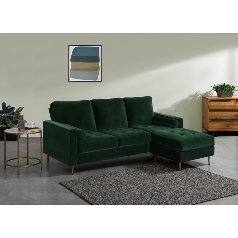 Cooper Reversible Corner Sofa, Hunter Green