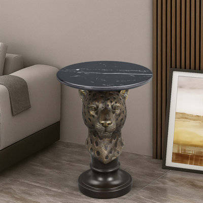 Table d'appoint Leopard Head