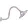 6" Round Thin 5-Function Adjustable Spray Shower Head with 8" S-Shaped Wall Mount Arm