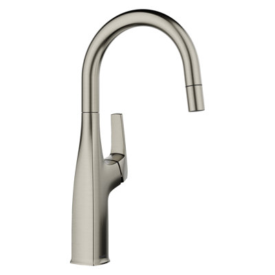 BLANCO RIVANA BAR/PREP 1.5 GPM SATIN PLATINUM