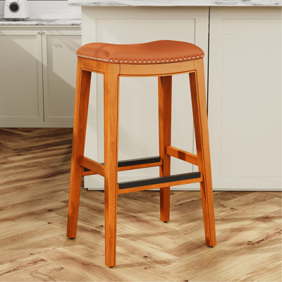 Tabouret de bar 30 po avec siège de selle - Finition élégante et confortable