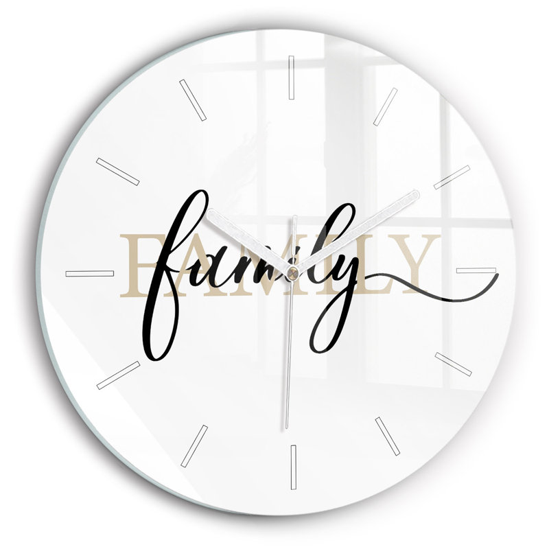 Glass Wall Clock
