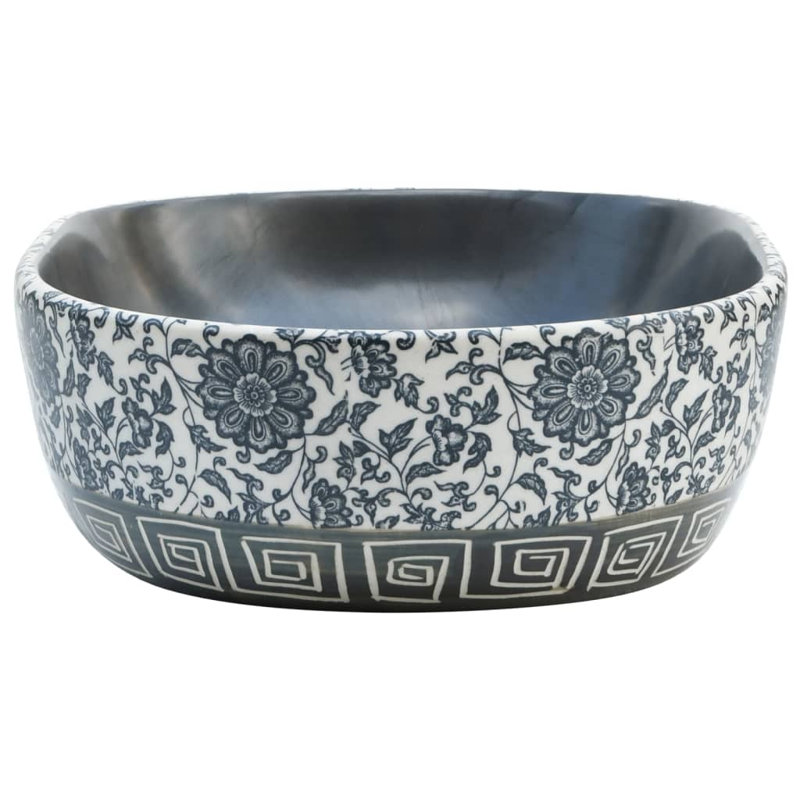 ClassicLiving Ivanbrook 47mm L x 33mm W Black/Blue Ceramic Oval Sink