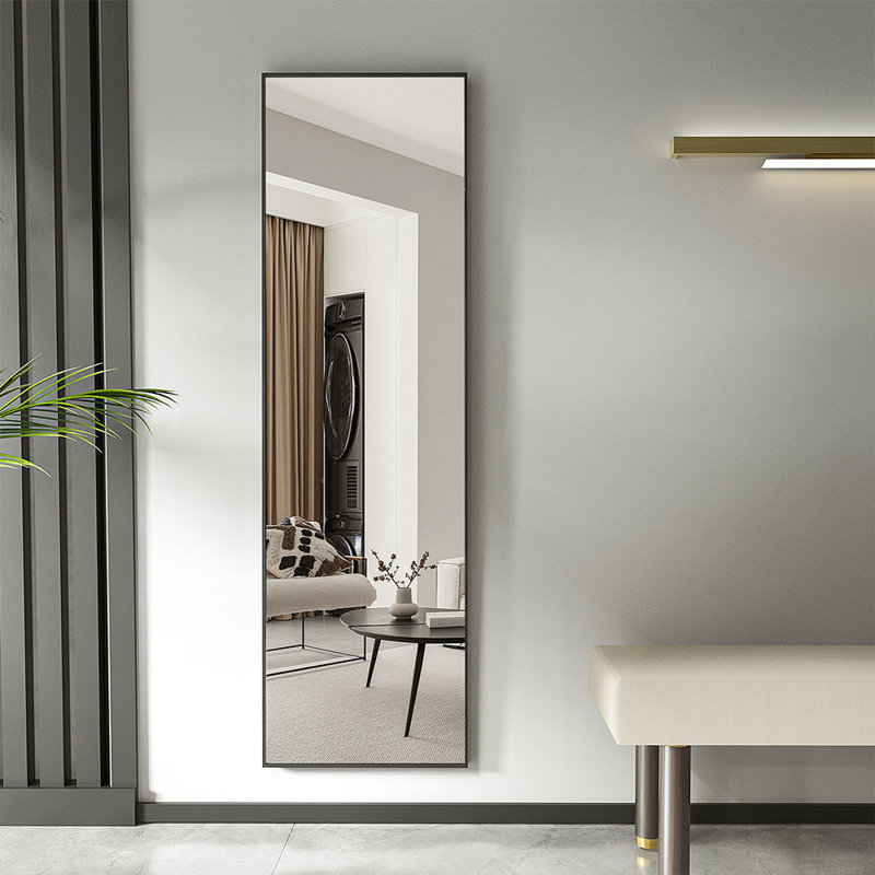 Rectangle Floor Mirror, Black