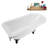 62" Streamline Clawfoot Tub,Tray,Drain, Clawfeet-101628982-102218228