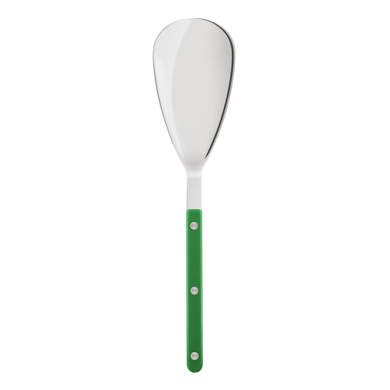 Bistrot Solid Serving Spoon, Garden Green