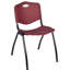 Plateau de table Kee Square, 4 chaises empilables-1077686505-1077686486-1077686481