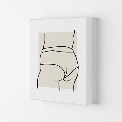 Curvy Female Back 1 Piece Wall Art