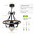 21.45" IP44 Waterproof Outdoor Farmhouse Caged Ceiling Fan With Light Kits And Remote Control