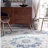 Juliea Distressed Medallion Oriental Power Loom Performance Rug-2118190177